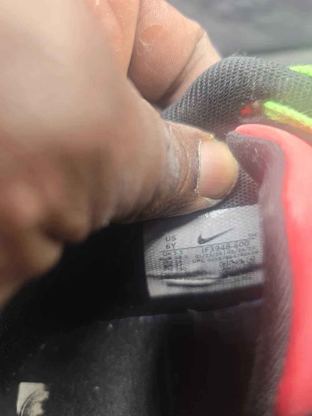 Nike Men’s Athletic Shoes in Bright Orange with Neon Green Laces